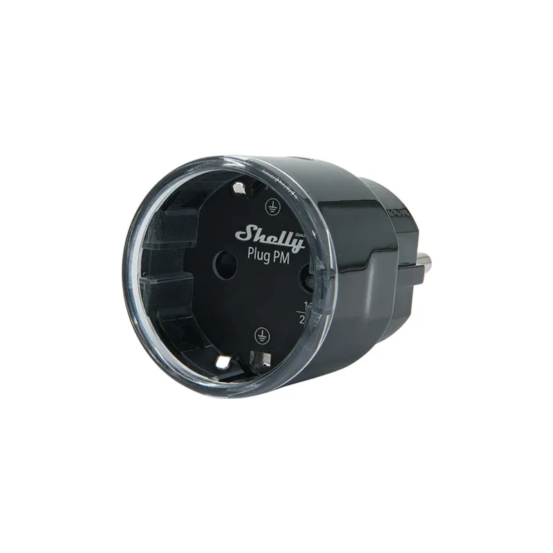 Shelly Plug PM Gen3 Matter 13A smart socket, black